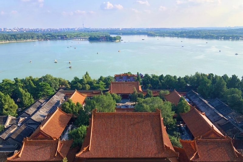 Palais d'été pékin en Chine