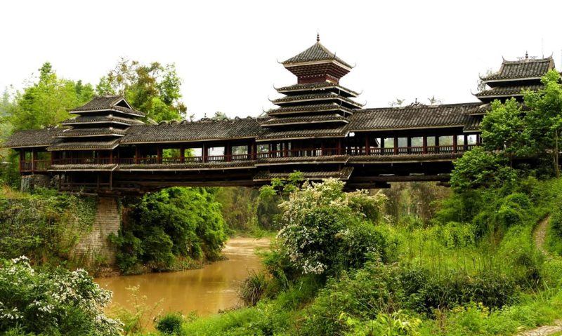 Pont du vent et de la pluie Guizhou province