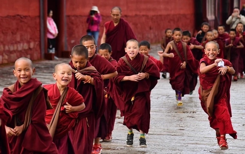 Moines de Langmusi Xiahe chine