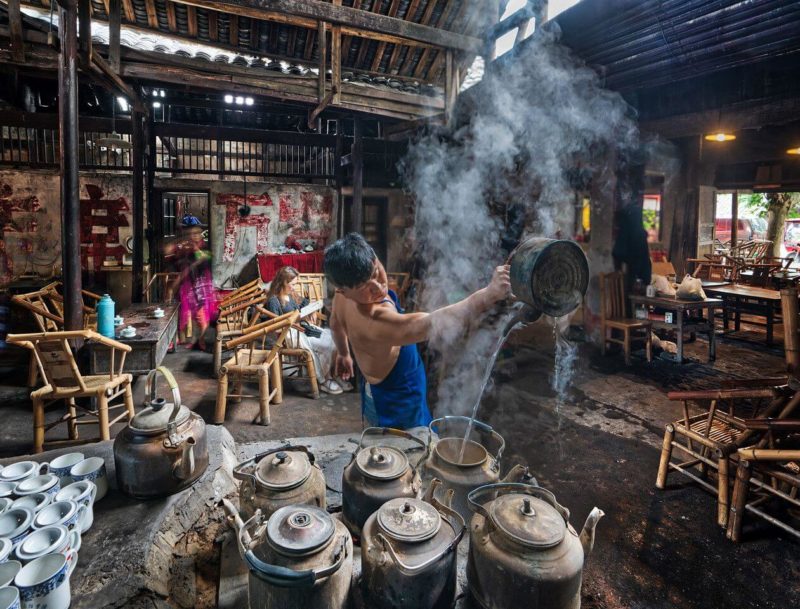 Maison de Thé à Chengdu au Sichuan